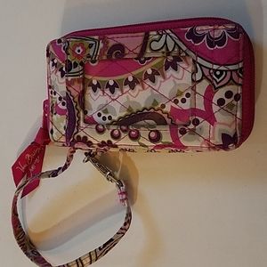 Vera Bradley Fuschia Wristlet Wallet